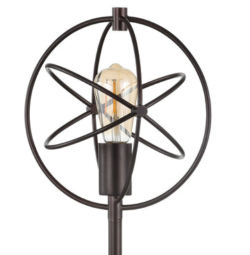Atomic Caged 26.5" Edison Bulb Metal/Marble Modern LED Table Lamp - JONATHAN Y